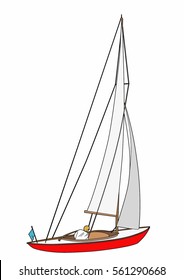 Small sailboat