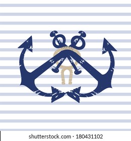 small sailboat with a flag sails on the sea with waves
