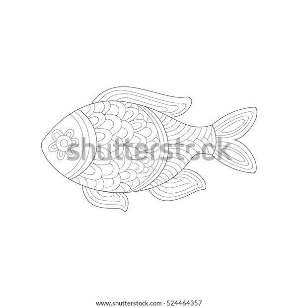 Small Salt Water Tropical Fish Sea Stock Vector Royalty Free 524464357