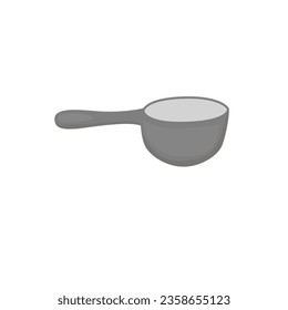 Small sauce pan with handle illustration