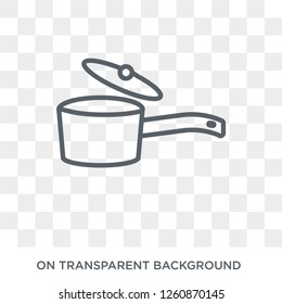 small saucepan icon. small saucepan design concept from Furniture and household collection. Simple element vector illustration on transparent background.