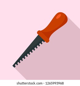 Small saw icon. Flat illustration of small saw vector icon for web design