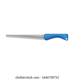 Small saw vector icon.Cartoon vector icon isolated on white background small saw .