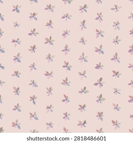 Small scattered flowers in various muted colors creating a whimsical and playful feel.