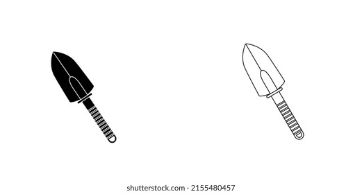 Pequeña primicia para la jardinería. Icono del vector.	
