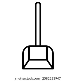 A small scoop for sweeping dust or collecting debris
