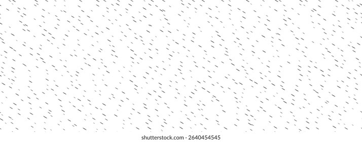 Small scratches seamless texture. Scattered little lines background. Black repeated tiny cuts pattern. Grunge random mottled grain overlay. Splashed specks and sprinkles repeating wallpaper. Vector