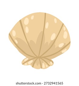 Small sea shell and starfish set. Decorative underwater elements for marine backgrounds and ocean-themed clipart.