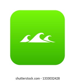 Small sea wave icon in simple style isolated on white background. Water and ocean symbol