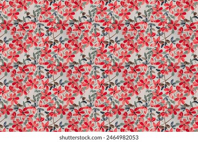 small seamless flowers on a white background in vector form all prints