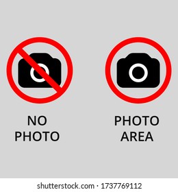 Small set of colorful photo sign vector icons