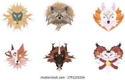 A small set of images with creatures from Japanese mythology (essentially stickers - but of course you can use them as you like:}).