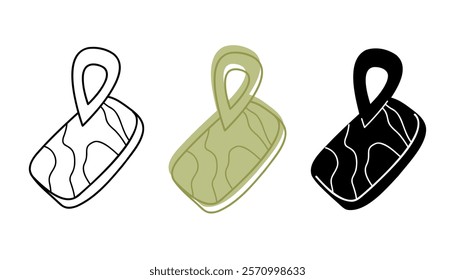 A small set of phone with location icon in different colors. Clip art for your projects.