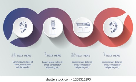 A small set of surgical infographics ear plastic