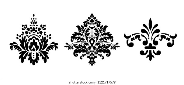 A small set with vector dammasc elements.