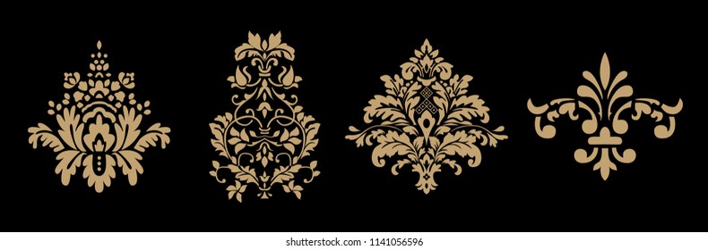 A small set with vector dammasc elements.
