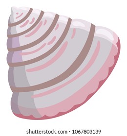Small shell icon. Cartoon illustration of small shell vector icon for web
