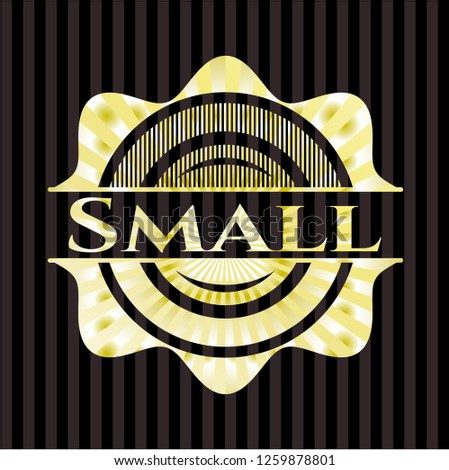 Small shiny badge