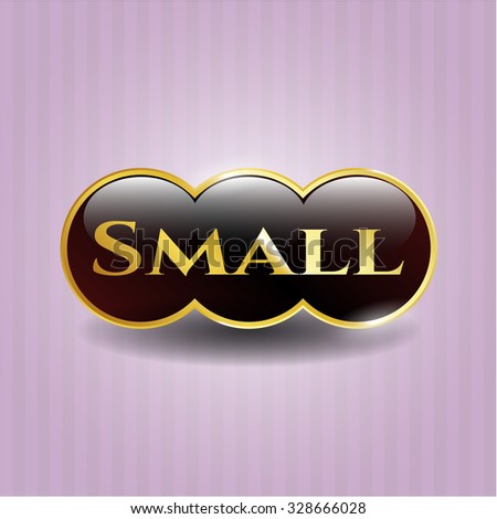 Small shiny badge