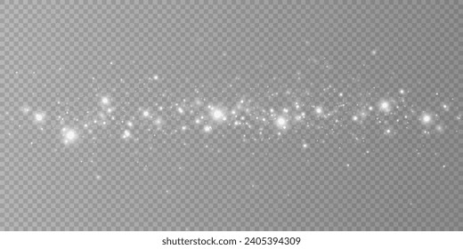 	
Small shiny dust particles fall slightly. Christmas dust. Shining stars. Gift decoration.
