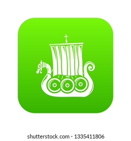 Small ship icon. Simple illustration of small ship vector icon for web