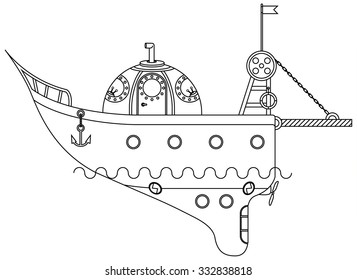 Small ship - submarine