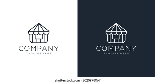 Small Shop Logo Vector Design Template. For Web Design, Application, Software, Printing Use.