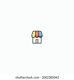 small shop simple logo concept