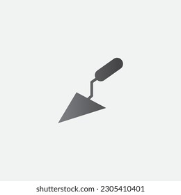 Small Shovel Cement Icon Symbol Illustration Vector