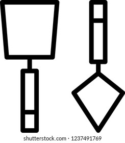 Small shovel icon- construction-building equipment