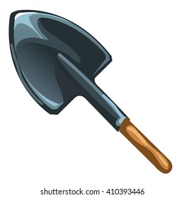 A small shovel. Vector illustration.