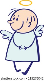 Small shy angel