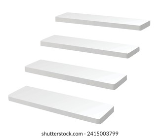Small simple stairs. vector illustration