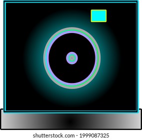 small size and detail camera lens icon