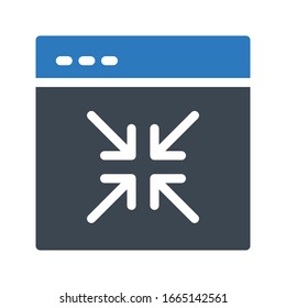 icono de color de glifo vectorial de tamaño pequeño 
