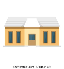 Small smart home icon. Flat illustration of small smart home vector icon for web design