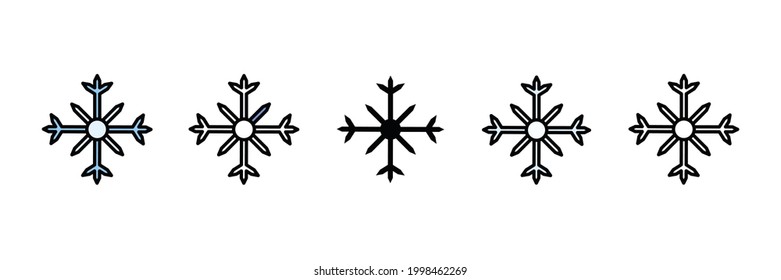 small snowflake vector type icon