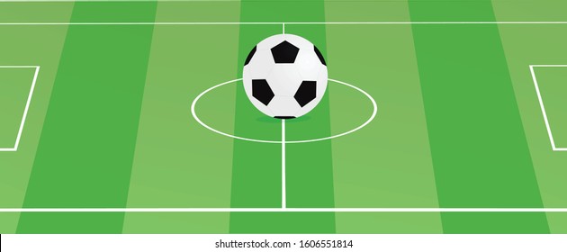 Small soccer field.  vector illustration
