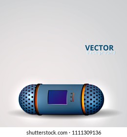 A small speaker for music.