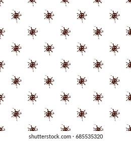 Small spot of chocolate pattern seamless repeat in cartoon style vector illustration