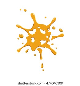 Small spot of honey icon isolated on white background. Product symbol