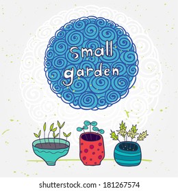 small spring garden background