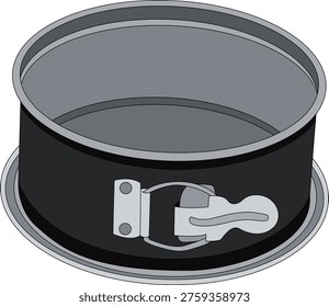 A small springform pan for baking small cakes and tarts