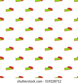 Small square stadium pattern. Cartoon illustration of small square stadium vector pattern for web