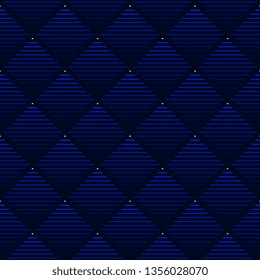 Small squares abstract check geometric line motif pattern continuous background. Monochrome rhombus shape fabric design. Simple geometrical all over print block wallpaper, upholstery, textile swatch.