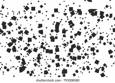 pequeños cuadrados patern. retroceso vectorial monocromo. superficie punteada. diseño gráfico en blanco y negro