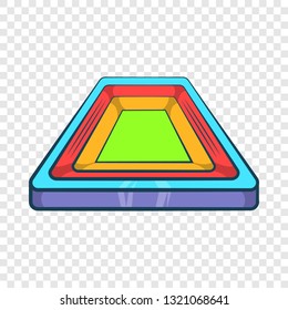 Small stadium icon in cartoon style isolated on background for any web design 