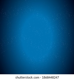 Small starry galaxy vector with blue background