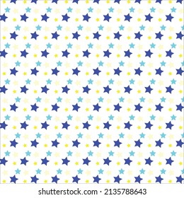 small stars pattern lay on white background