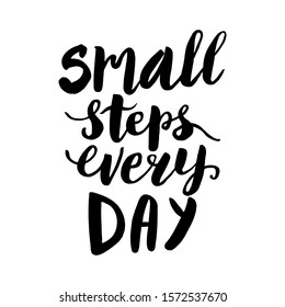 Small Steps Every Day Hand Drawn Stock Vector (Royalty Free) 1572537670 ...